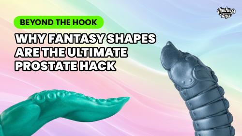 A highly ergonomic, medical-grade silicone prostate toy from Mr. Hankey’s Toys, showcasing the sweeping curve designed for precise anatomical stimulation.