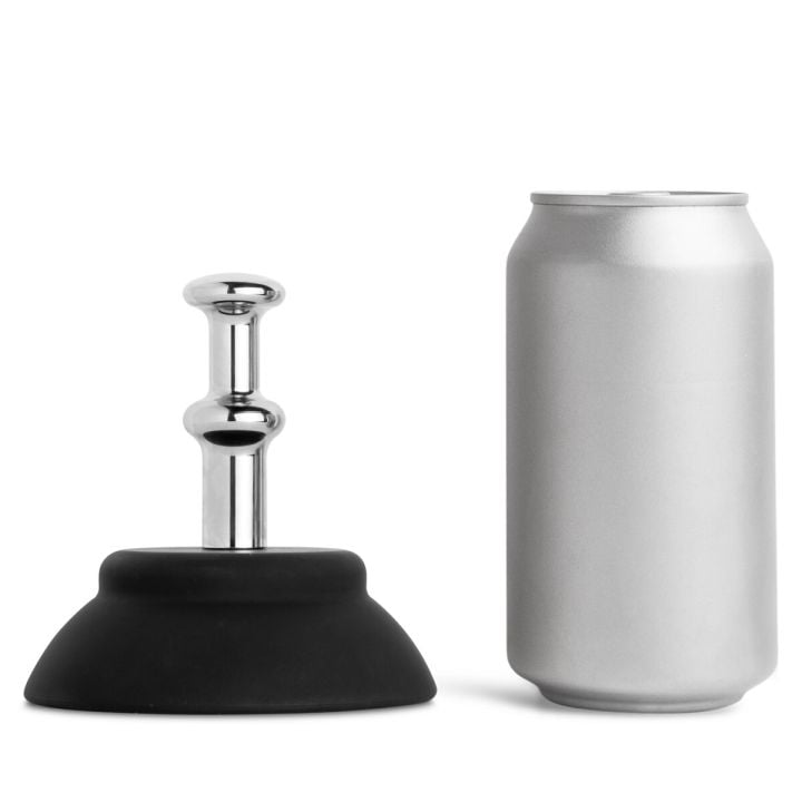 4-inch heavy-duty suction cup sex toy base with premium aluminum prong, designed for Vac-U-Hole compatible dildos, non-slip waterproof mount for hands-free play on smooth surfaces like tile, glass, and acrylic, ideal for solo and strap-on pleasure.