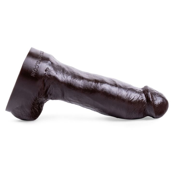Side view of the BBC Dildo, highlighting detailed texture and thick, sculpted shaft for deep and fulfilling pleasure.