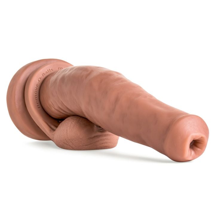 Close-up of the Snorkel Dildo's shaft, focusing on the premium platinum-cured silicone texture for body-safe, hypoallergenic play.