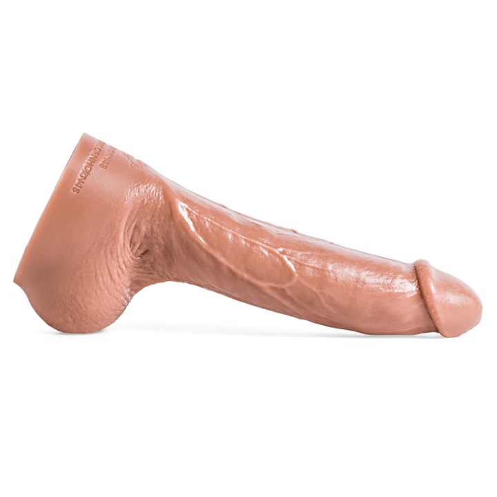 hankeys-toys-unicornhorn48-realistic-natural-tan-curved-side-view-primary-thumbnail