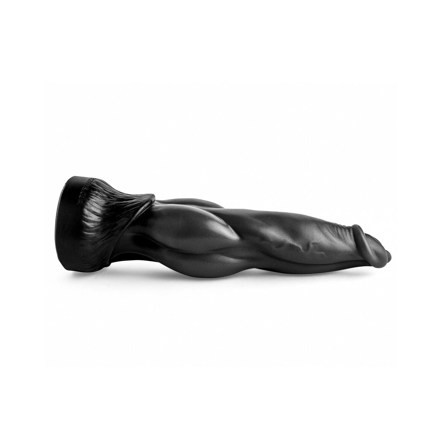Full-length side profile of the Beowulf Fantasy Dildo, displaying its thick, detailed form.