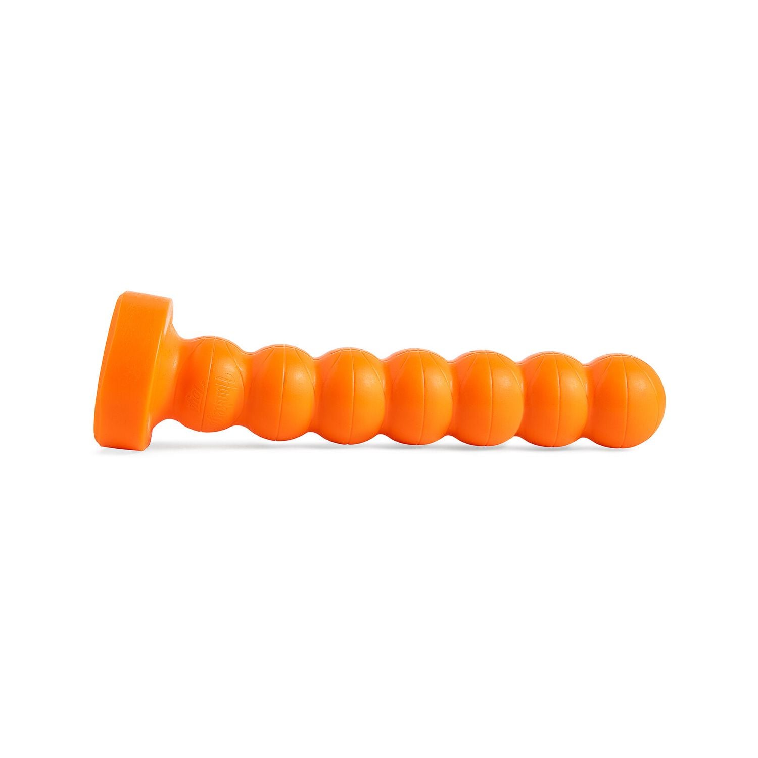 HOTKINKYJO BULGE BALLS dildo laying flat, showcasing series of smooth, large silicone spheres designed for deep anal insertion and belly bulge play.