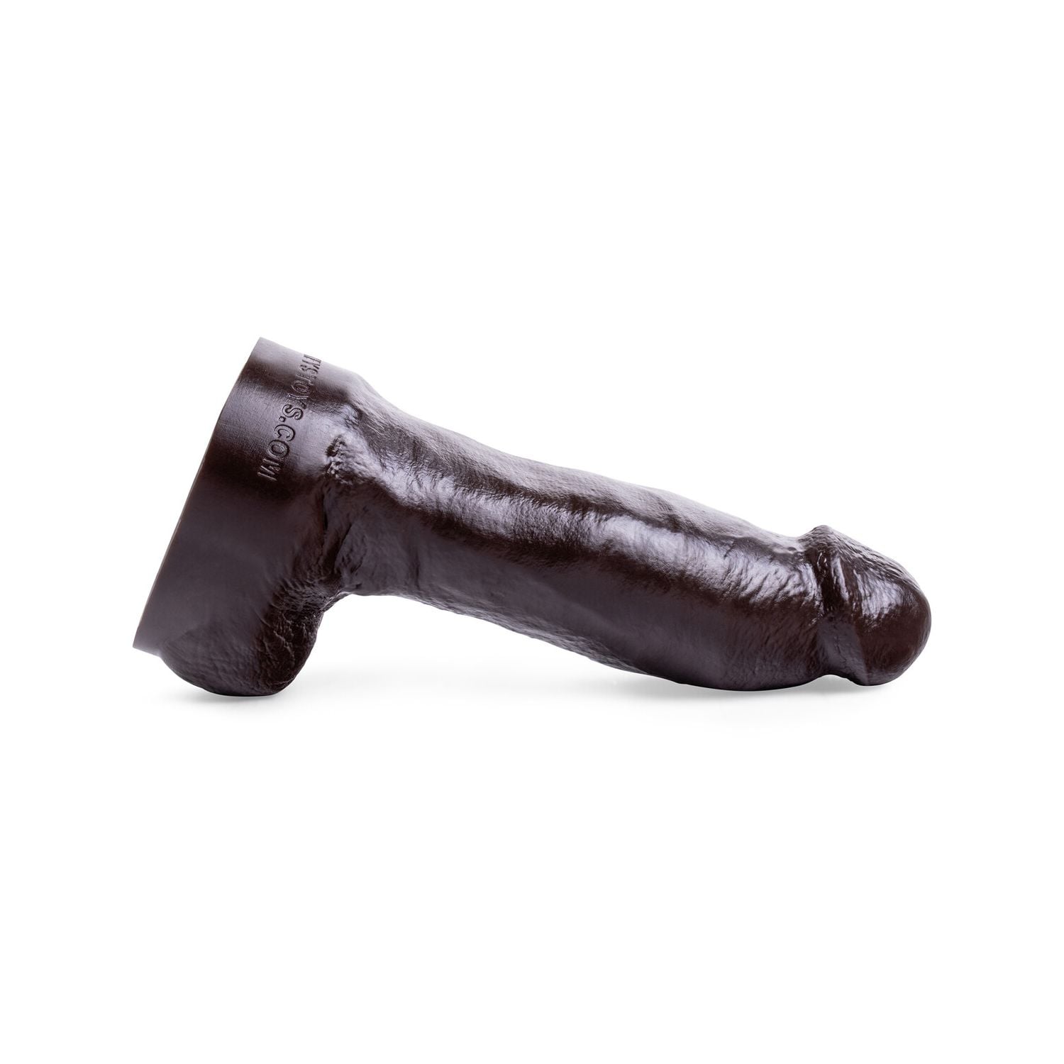 Side view of the BBC Dildo, highlighting detailed texture and thick, sculpted shaft for deep and fulfilling pleasure.