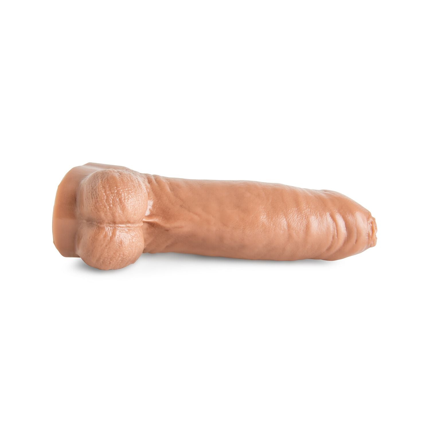 Lifelike display of Chorizo N’ Eggs dildo showing sculpted realism and robust build for maximum stretch and satisfaction during play.