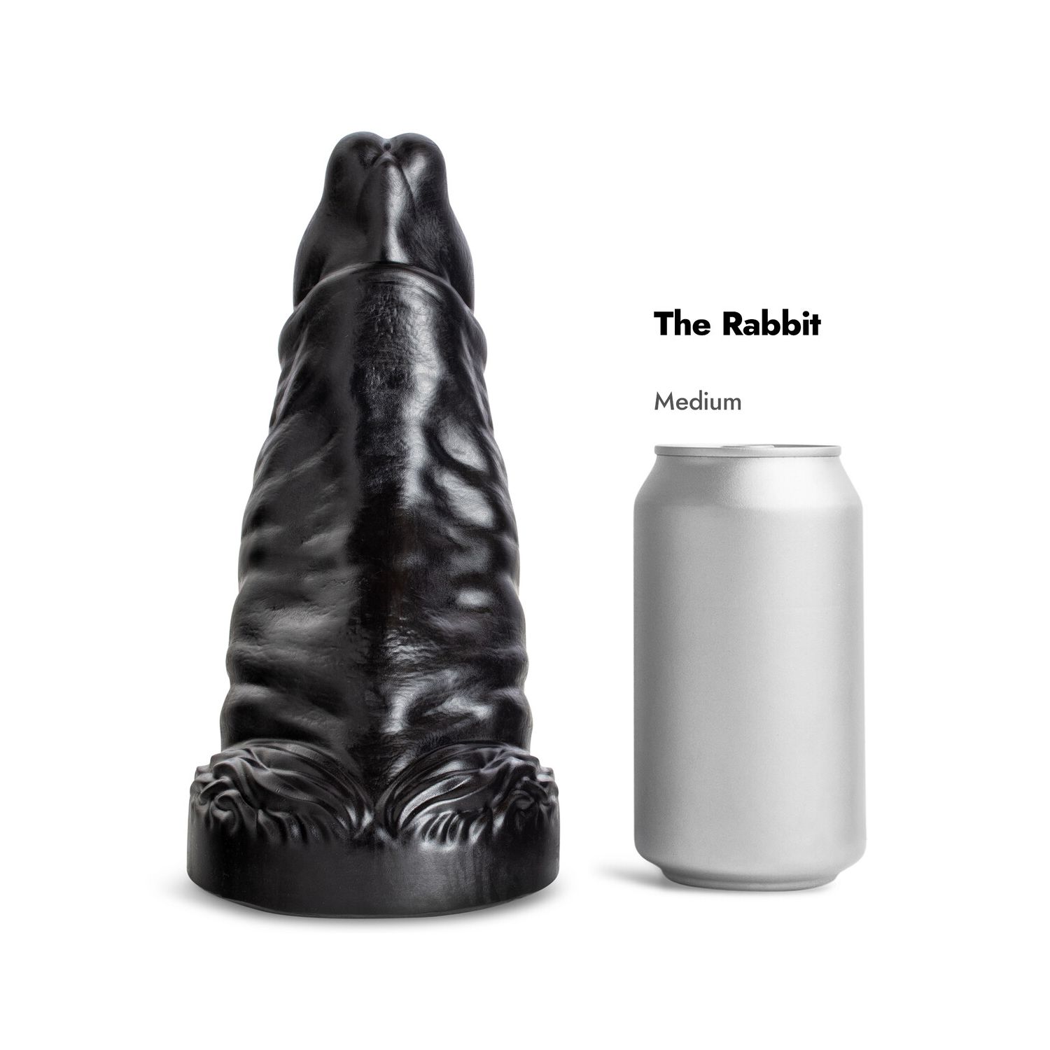 The Rabbit  Short, Ultra-Wide Silicone Dildo for Stretch & Ride