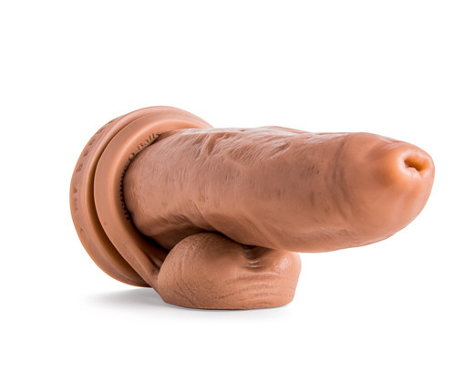Lifelike Can Opener dildo displayed with Remove-O-Balls accessory (sold separately), emphasizing compatibility with collector add-ons.
