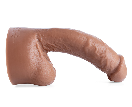 Isaac X Silicone Dildo in Natural Tan, featuring hyper-realistic sculpted veins and lifecast details for immersive solo or partnered play.