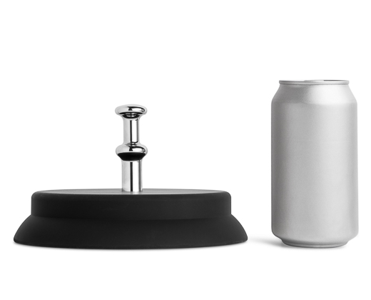 7-inch heavy-duty suction cup base for oversized dildos, reinforced sex toy mount with aluminum prong, Vac-U-Hole compatible, designed for secure hands-free use on smooth surfaces like tile, glass, and acrylic, ideal for extreme-size and monster fantasy t